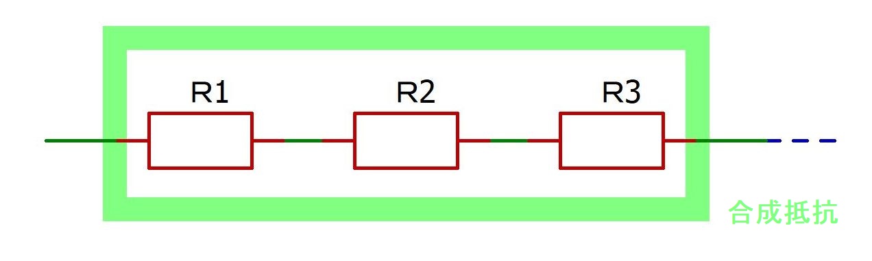 抵抗３本直列合成抵抗